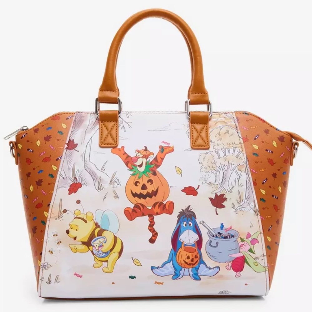 Loungefly Winnie The Pooh And Friends Halloween Satchel Bag new with tags!